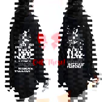 That's My Niece Cheer Aunt Cheerleading Auntie Women Oversized Hoodie Back Print - Thegiftio