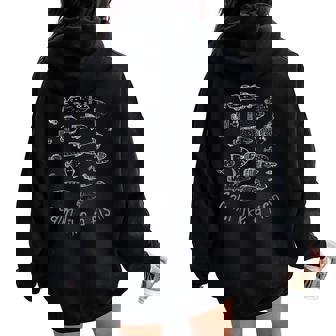 Thème De Chasse Et De Pêche Pour Les Amateurs De Poissons Sweat à capuche oversize pour femme avec imprimé dans le dos - Cadeauxyz