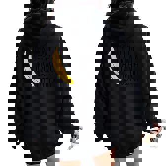 This Is My Banana Costume これが私のバナナの衣装 レディース オーバーサイズ パーカー バックプリント - Kawaiitshirt