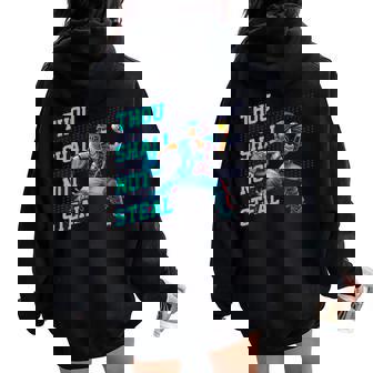 Thouhall Notteal Girls ソフトボールキャッチャー選手名言 レディース オーバーサイズ パーカー バックプリント - Kawaiitshirt