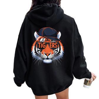 Tigers Lovers For Youth Women Oversized Hoodie Back Print - Thegiftio UK