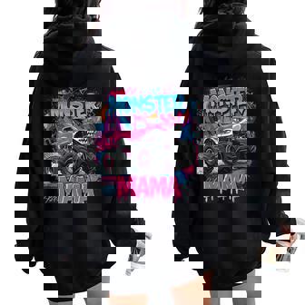 Tripulación De Monster Truck Mama Family Women Oversized Hoodie Back Print - Regaloses