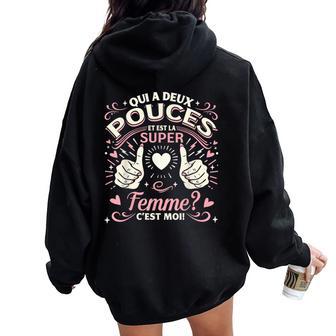 Uneuper Idee Cadeau Romantique Poura Rigolo Sweat à capuche oversize pour femme avec imprimé dans le dos - Cadeauxyz