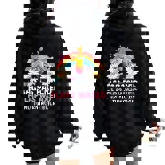 Unicorn Inappropriate Dirty Trip Travel Girls Vacation Women Oversized Hoodie Back Print - Thegiftio