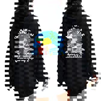 Viaje De Aniversario Del Marido Y La Esposa Bulgaria Women Oversized Hoodie Back Print - Regaloses