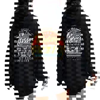 Vintage 1978 Edición Limitada Retro Hecho En 1978 Hombres Es Women Oversized Hoodie Back Print - Regaloses