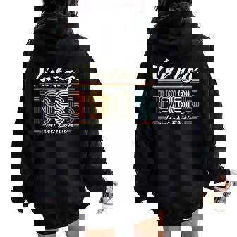 Vintage 1985 40 Años Regalo De Cumpleaños Para Hombres Es Women Oversized Hoodie Back Print - Regaloses