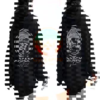 Vintage Cockapoo Girls Puppy Mom Dog Mama Lover Paw Women Oversized Hoodie Back Print - Thegiftio