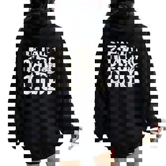 Vintage Dead Dad Club Fathers Day For Women Women Oversized Hoodie Back Print - Thegiftio