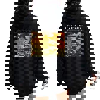 Vintage I Run A Tight Shipwreck Sarcastic Quote Women Oversized Hoodie Back Print | Seseable FR