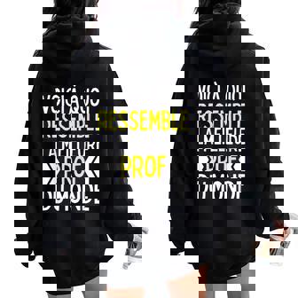 Voici À Quoi Ressemble La Meilleure Prof Du Monde Sweat à capuche oversize pour femme avec imprimé dans le dos - Cadeauxyz