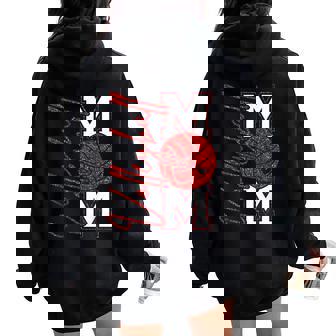 Volleyball Mom Game Day Mama Volleyball Women Oversized Hoodie Back Print | Mazezy