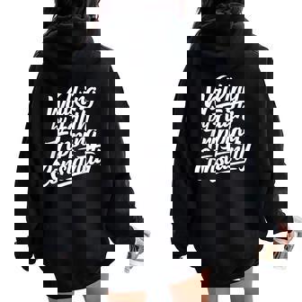 Walking By Faith Tripping Constantly Bible Quotes Christian Women Oversized Hoodie Back Print - Thegiftio UK