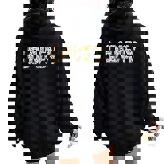 Wildflowers Lovey Floral Mother's Day Lovey Women Oversized Hoodie Back Print | Mazezy