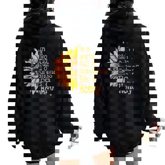 In A World Of Grandmas Be A Honey Special Grandma Women Oversized Hoodie Back Print - Thegiftio