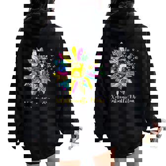 Xoloitzcuintli Mom Sunflower Dog Mom Mother's Day Women Oversized Hoodie Back Print - Thegiftio