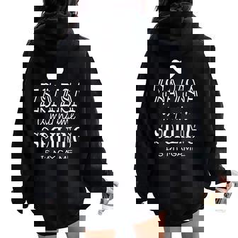 Zsa Zsa Is My Name Graphic For Zsa Zsa Grandma Women Oversized Hoodie Back Print | Mazezy