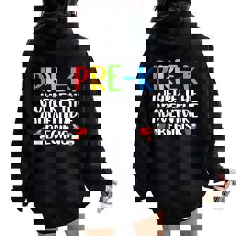 かわいい Pre-K Teacher chool Prek Teacher メンズ レディース レディース オーバーサイズ パーカー バックプリント - Kawaiitshirt