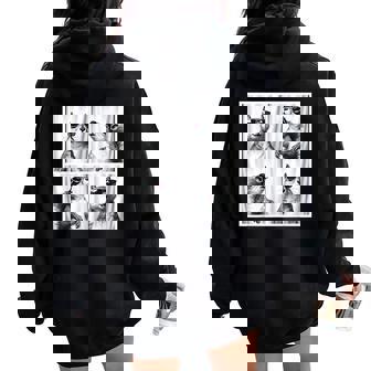 かわいい リスの顔 ペット フォトブース キッズ 若者 男の子 男性 女の子 レディース オーバーサイズ パーカー バックプリント - Kawaiitshirt