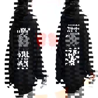 かわいい腎臓ドナーアート 男性 女性 腎臓レシピエント移植 レディース オーバーサイズ パーカー バックプリント - Kawaiitshirt