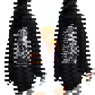 アニメとハンバーガーが大好きな女の子 レディース オーバーサイズ パーカー バックプリント - Kawaiitshirt