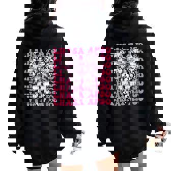 コケットボウ ラサ・アプソ 犬 女の子 ママ 母の日 ピンク レディース オーバーサイズ パーカー バックプリント - Kawaiitshirt