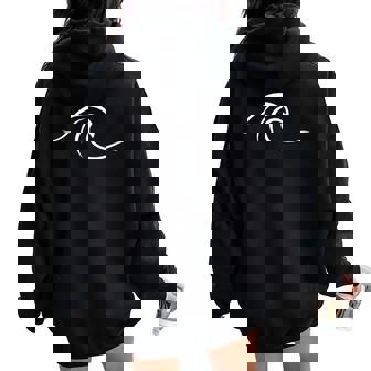 サーファーの波のサーファーの男の子の女の子のためのサーフ服 レディース オーバーサイズ パーカー バックプリント - Kawaiitshirt