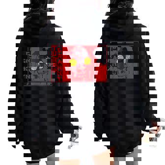 ターボおばあちゃん レディース オーバーサイズ パーカー バックプリント - Kawaiitshirt