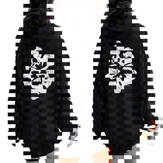ハワイ ハイビスカス 花 ハワイアン レディース オーバーサイズ パーカー バックプリント - Kawaiitshirt