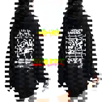 ヒップホップ ラップ ストリートライフ ダンス メラニン 黒人 男性 女性 キッズ レディース オーバーサイズ パーカー バックプリント - Kawaiitshirt