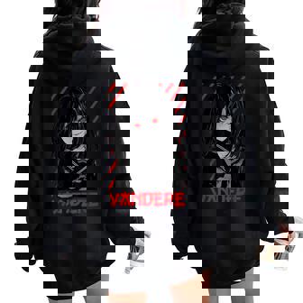 ヤンデレ アニメ 女の子 かわいい エモ ゴス オタク アニメ マンガ好き レディース オーバーサイズ パーカー バックプリント - Kawaiitshirt