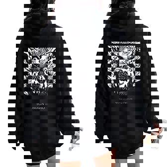 ヨーマグント・コズミック・ホラー クトゥルフ神話 オールド・ワンズ Yomagn'tho Cthulhu Mythos レディース オーバーサイズ パーカー バックプリント - Kawaiitshirt