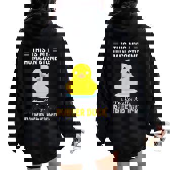 ラバーダックシャツ I'm Really A Rubber Duck レディース オーバーサイズ パーカー バックプリント - Kawaiitshirt