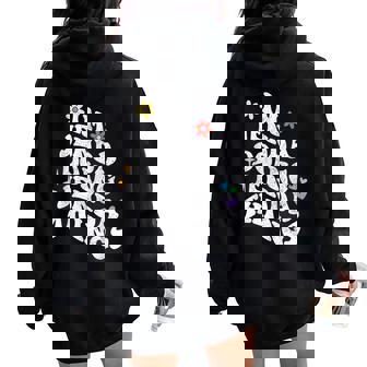 レトロ Groovy Im Jenda Doing Jenda Things おもしろ 母の日 レディース オーバーサイズ パーカー バックプリント - Kawaiitshirt