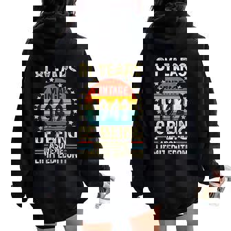 ヴィンテージ 1942 81 歳男性女性面白い誕生日アパレル レディース オーバーサイズ パーカー バックプリント - Kawaiitshirt