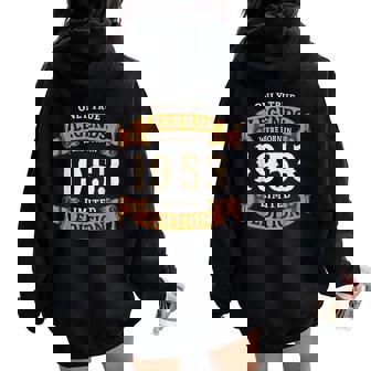 ヴィンテージ 1953 ギフト 男性 女性 長寿祝い 1953年生まれ ユニークな誕生日プレゼント レディース オーバーサイズ パーカー バックプリント - Kawaiitshirt