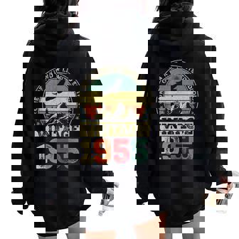 ヴィンテージ 1955 ギフト 男性 女性 長寿祝い 1955年生まれ 還暦祝い ユニークな誕生日プレゼント レディース オーバーサイズ パーカー バックプリント - Kawaiitshirt