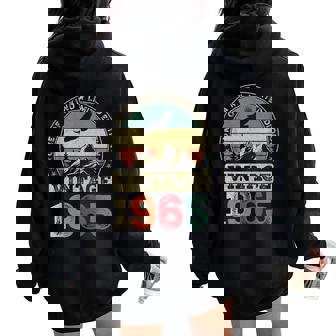 ヴィンテージ 1965 ギフト 男性 女性 長寿祝い 1965年生まれ 還暦祝い ユニークな誕生日プレゼント レディース オーバーサイズ パーカー バックプリント - Kawaiitshirt