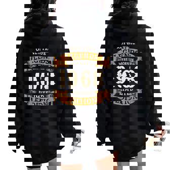 ヴィンテージ 1968 ギフト 男性 女性 長寿祝い 1968年生まれ ユニークな誕生日プレゼント レディース オーバーサイズ パーカー バックプリント - Kawaiitshirt