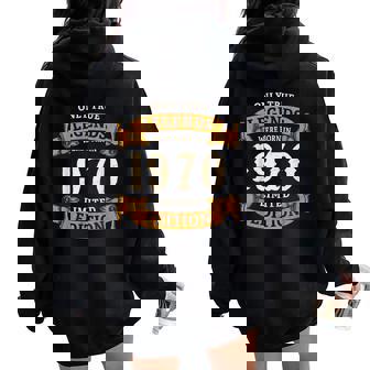 ヴィンテージ 1970 ギフト 男性 女性 長寿祝い 1970年生まれ ユニークな誕生日プレゼント レディース オーバーサイズ パーカー バックプリント - Kawaiitshirt