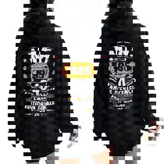 ヴィンテージ 1985年5月 40歳の誕生日プレゼント 男性 女性 レディース オーバーサイズ パーカー バックプリント - Kawaiitshirt