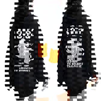 五十歳 五十路 ビール好き 酒好き 父 母 男性 女性 50歳お祝い Cheers To Embracing Life レディース オーバーサイズ パーカー バックプリント - Kawaiitshirt