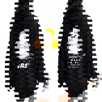 傘寿祝い シマエナガ 鳥 北海道 男性 父 女性 母 ちゃんちゃんこ 傘寿お祝い 80歳 かわいい レディース オーバーサイズ パーカー バックプリント - Kawaiitshirt