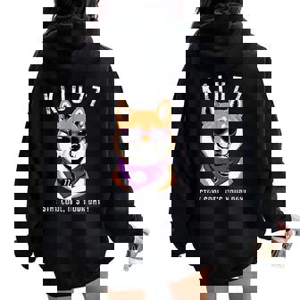 喜寿祝い 犬 柴犬 サングラス 父 男性 女性 母 犬好き 喜寿 お祝い 70歳 おもしろ おもろい レディース オーバーサイズ パーカー バックプリント - Kawaiitshirt