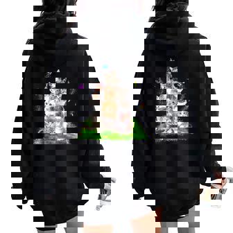 子猫好き 猫好き かわいい猫 レディース かわいい 子猫 男性 女性 レディース オーバーサイズ パーカー バックプリント - Kawaiitshirt