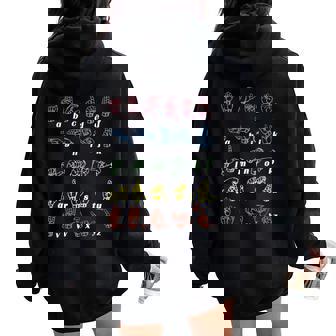 手話tシャツ Asl Teacher手アルファベット学習tシャツ レディース オーバーサイズ パーカー バックプリント - Kawaiitshirt