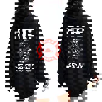 消防士 消防士 キッズ ユース 大人 男の子 女の子 レディース オーバーサイズ パーカー バックプリント - Kawaiitshirt