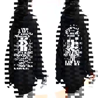 男性、女性、58歳の誕生日への58歳の誕生日プレゼント レディース オーバーサイズ パーカー バックプリント - Kawaiitshirt