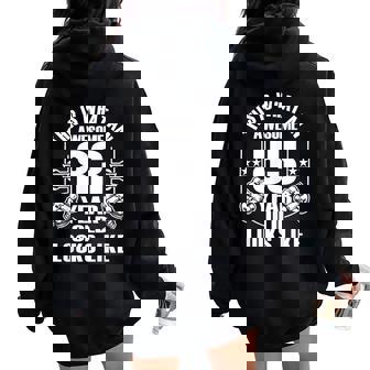 男性、女性、83歳の誕生日への83歳の誕生日プレゼント レディース オーバーサイズ パーカー バックプリント - Kawaiitshirt