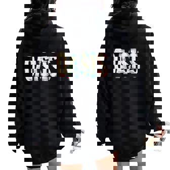 男性と女性のための素敵なオアシスステートメント。 長袖tシャツ レディース オーバーサイズ パーカー バックプリント - Kawaiitshirt